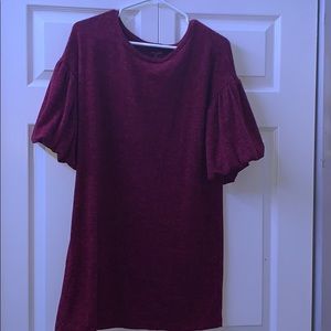 Burgundy dress